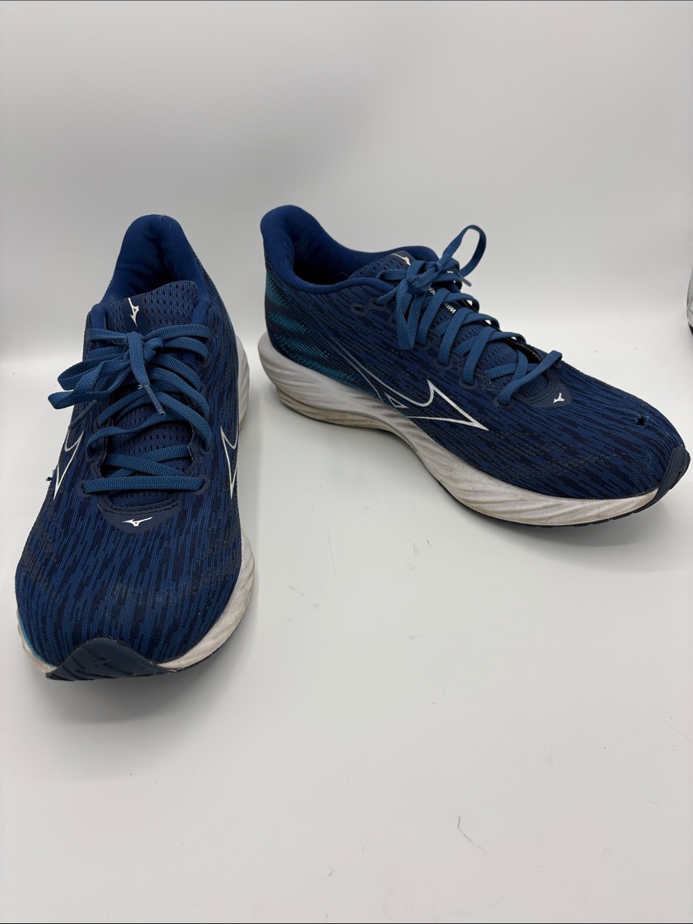 Mizuno Wave Rider 28 Men’s Running Shoes - Dark Blue with White Accents